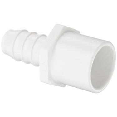 Imagem de Conexão de tubo de PVC Spears, adaptador de encaixe, agenda 40, branco, farpado x torneira x soquete, escolhido, branco, 1,9 cm x 2,5 cm x 1,9 cm