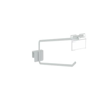 Imagem de Gancheira Simples Amapa Com Porta Etiqueta 30 Branco Kit 10