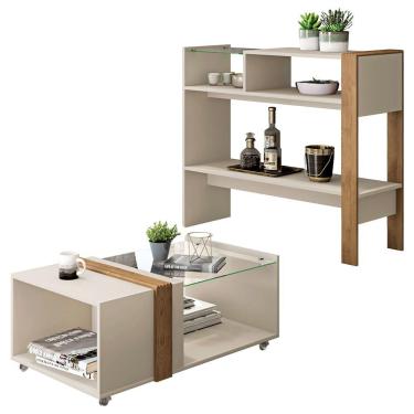 Imagem de Conjunto Aparador Mênfis Com Mesa De Centro Núbia Caemmun