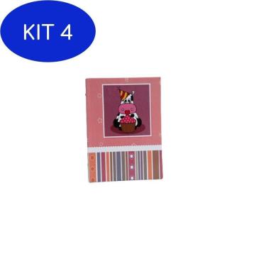 Imagem de Kit 4 Álbum 60 Fotos 10X15 Infantil Rec 101/02 (Sem Imagem)