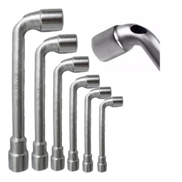 Imagem de Kit Jogo Chave L Furo 06 Chaves 8,10,11,12,13,14 - Fertak