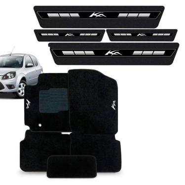 Imagem de Tapete Carpete Bordado + Soleira Ford Ka 1996 a 2012