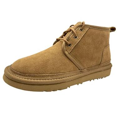 Imagem de ZEYIwearable Masculinas Botas De Neve De Inverno 8 Marrom, Castanha
