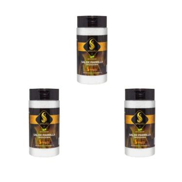 Imagem de Kit 3 Potes Tempero Condimentos Tampa Dosadora Tradicional