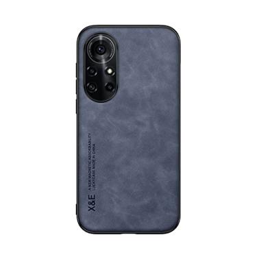 Imagem de Kepuch Silklike Capa para Huawei Nova 8 Pro - Case Placa de Metal Embutida para Huawei Nova 8 Pro - Azul