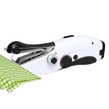 Imagem de Máquinas de Costura Portáteis, Máquina de Costura Portátil Pequena, Mini máquina de costura elétrica portátil para iniciantes crianças meninas e adultos, ponto adequado para roupas, tecidos, Aocate
