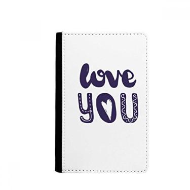 Imagem de Love You Cute Quote Handwrite Style Passport Holder Notecase Burse Wallet Cover Card Purse, Multicolor