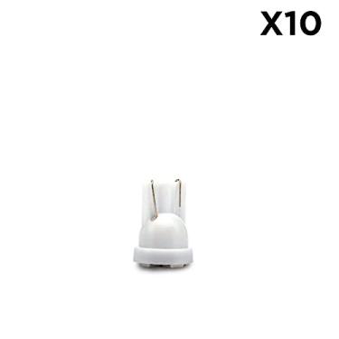 Imagem de Kit 10 Lampadas Led Pingo T10 Interior Farolete 4 Leds 6000k
