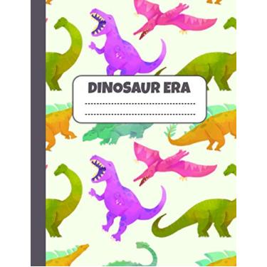 Imagem de Dinosaur Era Primary Composition Notebook: Grades K-2 School Exercise Book | 100 Story Pages - Blue (Kids Jurassic Composition Notebooks)