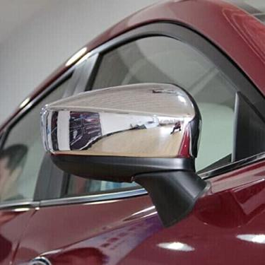 Imagem de JIERS Para Mazda 3 Axela 2014-2017, capa de espelho retrovisor de carro cromada ABS acessórios de estilo de carro