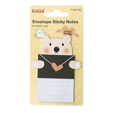 Imagem de Eagle Envelope Sticky Notes Urso, Multicor, 56.3701