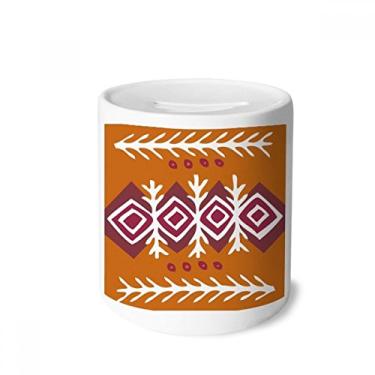 Imagem de DIYthinker Porta-moedas marrom dart mexicano totems civilização antiga caixa de cerâmica porta-moedas presente de cofrinho