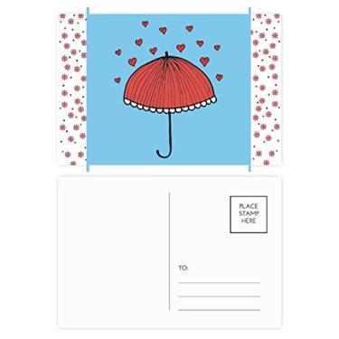 Imagem de Guarda-chuva de renda vermelha, clima de coração, Natal, Natal, celebração, cartão postal Blessing