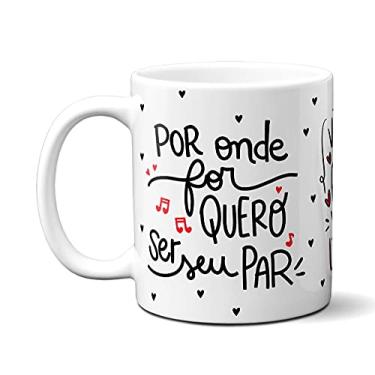 Imagem de Caneca Casal Namorados Quero Ser seu Par Eu Mais Você