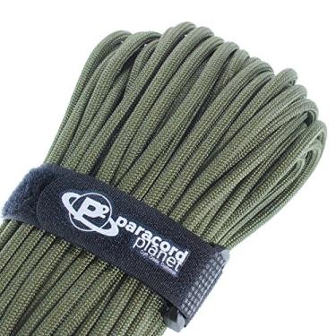 Imagem de Corda de paraquedas de sobrevivência militar MIL-SPEC 103 pés contínuos 750+ força de tração – Autêntico MIL-C-5040-H, tipo IV 3/16" (5 mm) Diâmetro 100% corda de nylon, Foliage Green