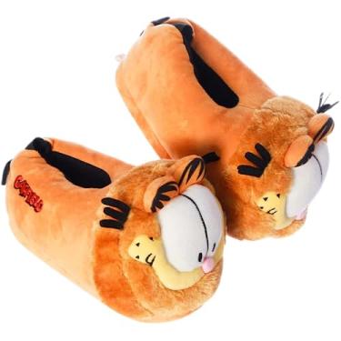 Imagem de Gato Garfield Pantufa 3D Calçado Cosplay Oficial Nickelodeon Tamanho:G (39/40 / 41);Cor:Laranja