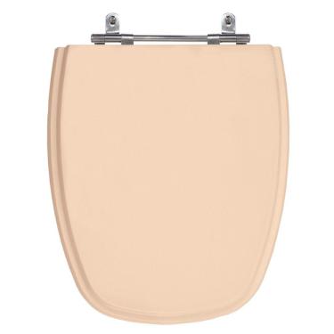 Imagem de Assento Sanitário Monte Carlo Rosa Floral Tampa para Vaso Deca de Madeira Laqueada - SB