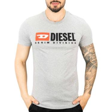 Imagem de Camiseta Diesel Logo Cinza