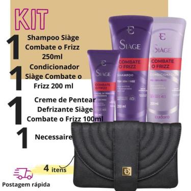 Imagem de Shampoo +Condicionador +Leave-In Necessaire Combate Frizz - Eudora