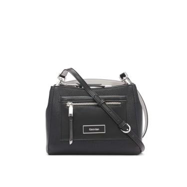 Imagem de Calvin Klein Bolsa transversal com compartimento triplo Hadley, Preto/Dove, One Size