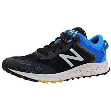 Imagem de New Balance Fresh Foam Arishi Trail V1 Trail Tênis de corrida masculino, Black/Vision Blue, 10 X-Wide