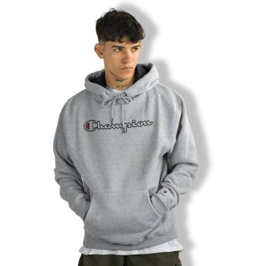 Imagem de Moletom Champion  Cang Logo Contour Script Gray
