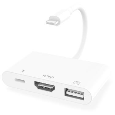 Imagem de Adaptador Lightning para HDMI / VGA / AV Um tamanho