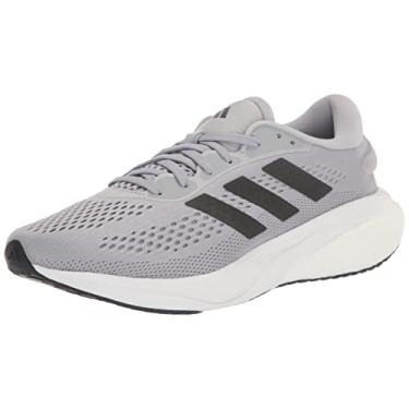 Imagem de adidas Tênis de corrida masculino Supernova 2, Halo prata/preto/branco cristal, 45