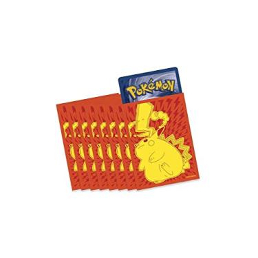 Imagem de Pokemon Pikachu Gigamax Vmax – Mangas de cartão – Pacote com 65 – Caixa de treinador Elite Vivid Voltage exclusiva