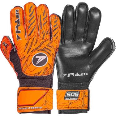 Imagem de Luva Goleiro Campo Masculino Adulto Semi Profissional Multiterreno Champion 8 Poker 01076