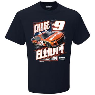 Imagem de Camiseta Chase Elliott #9 NASCAR 2024 Hooters Stars and Stripes Patriotic Classic Navy, Azul marino, G