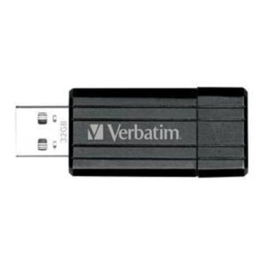 Imagem de Verbatim Pendrive Pinstripe Usb 2.0 De 32 Gb, Preto, 49064, Pacote Com 2 32 Gb Preto