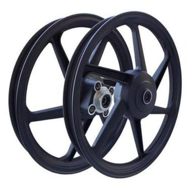 Imagem de Rodas Liga Leve Titan 125 Ks 00 A 04 6 Palitos Freio Tambor