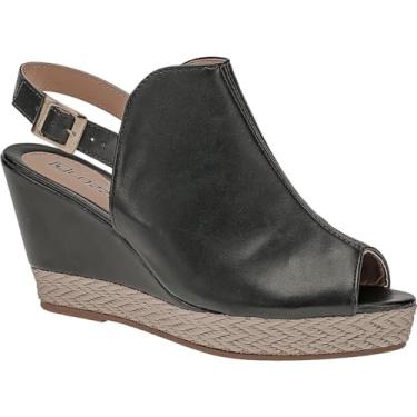 Imagem de Sandália Anabela Feminino Corda Fechada Plataforma (Preto, BR, Adulto, Numérico, 35)