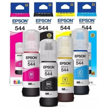 Imagem de  Kit De Tintas Epson T544 P/ L1110 L3150 L3110 L5190