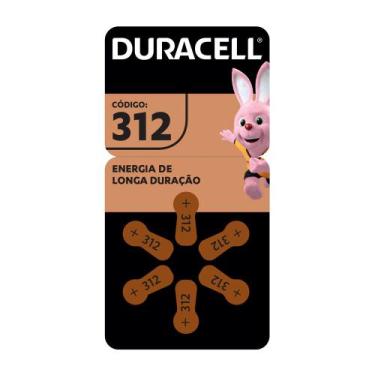 Imagem de Pilha Duracell Auditiva 312 Com 6 Unidades