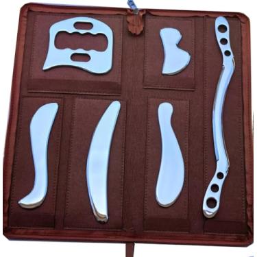 Imagem de NCCYOOT Gua sha Tool gua sha aço inoxidável iastm ferramenta de massagem Gussha ferramenta de raspagem muscular para terapia de tecidos macios e reduzir braços, costas, pernas, pescoço dor muscular