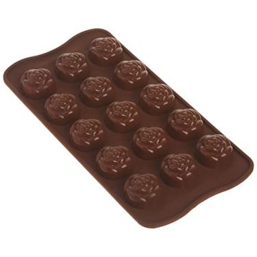 Imagem de Silikomart Molde de silicone de rosa e chocolate