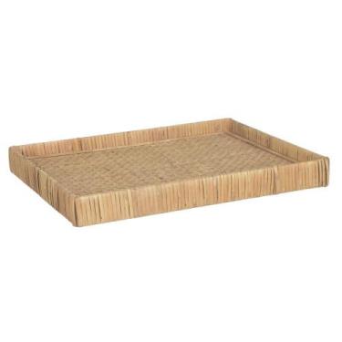 Imagem de Bandeja Em Rattan Bege 40X30cm - Florarte