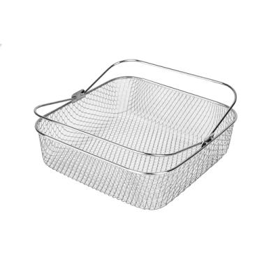 Imagem de Cesta de fritadeira a ar quadrada de 20,8 cm para fritadeira de ar instantânea Vortex Air Fryer, COSORI, Philips Air Fryer, acessórios para fritadeira a ar, cesta de malha para fritadeira a ar