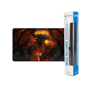 Imagem de Mouse Pad Gamer Exbom Mp-7035C Dragão De Fogo