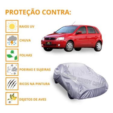 Imagem de Capa Cobrir Carro Corsa Hatch Com Proteção Impermeável - Mosaner Store