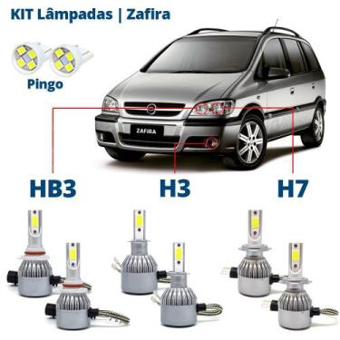 Imagem de Kit Lâmpadas Zafira Todos os Anos Super Led C6 6000k 7200 Lumens Branc