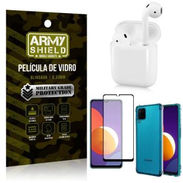 Imagem de Fone Bluetooth LY-122 Samsung M12 + Capinha Anti Impacto + Película 3D