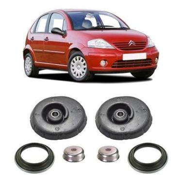 Imagem de Coxim Com Rolamento Suspensão Dianteira C3 2006 2007 2008 - Qualykits