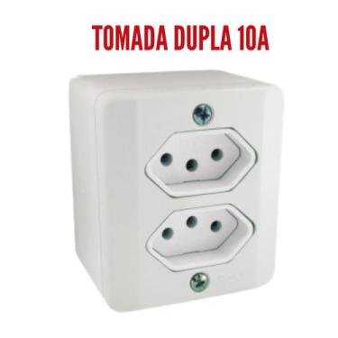 Imagem de Sistema X Tomada e Interruptores 10A/20A Sobrepor Externa Radial, Toma