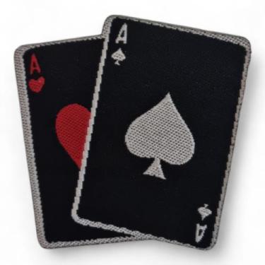 Imagem de Adesivo Para Chapéu Carta De Baralho Poker Truco - DRC, Preto