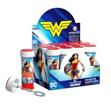 Imagem de Bolha De Sabão Mulher Maravilha DC Liga da Justiça 12u Jogo - Pais e f