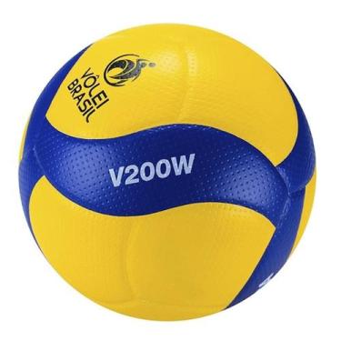 Imagem de Bola De Vôlei V200w Mikasa, Amarelo e azul