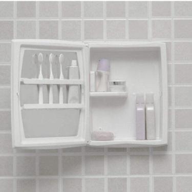 Imagem de Armário Plástico de Sobrepor com Espelho30cmx37cmx11cm A52 - Astra